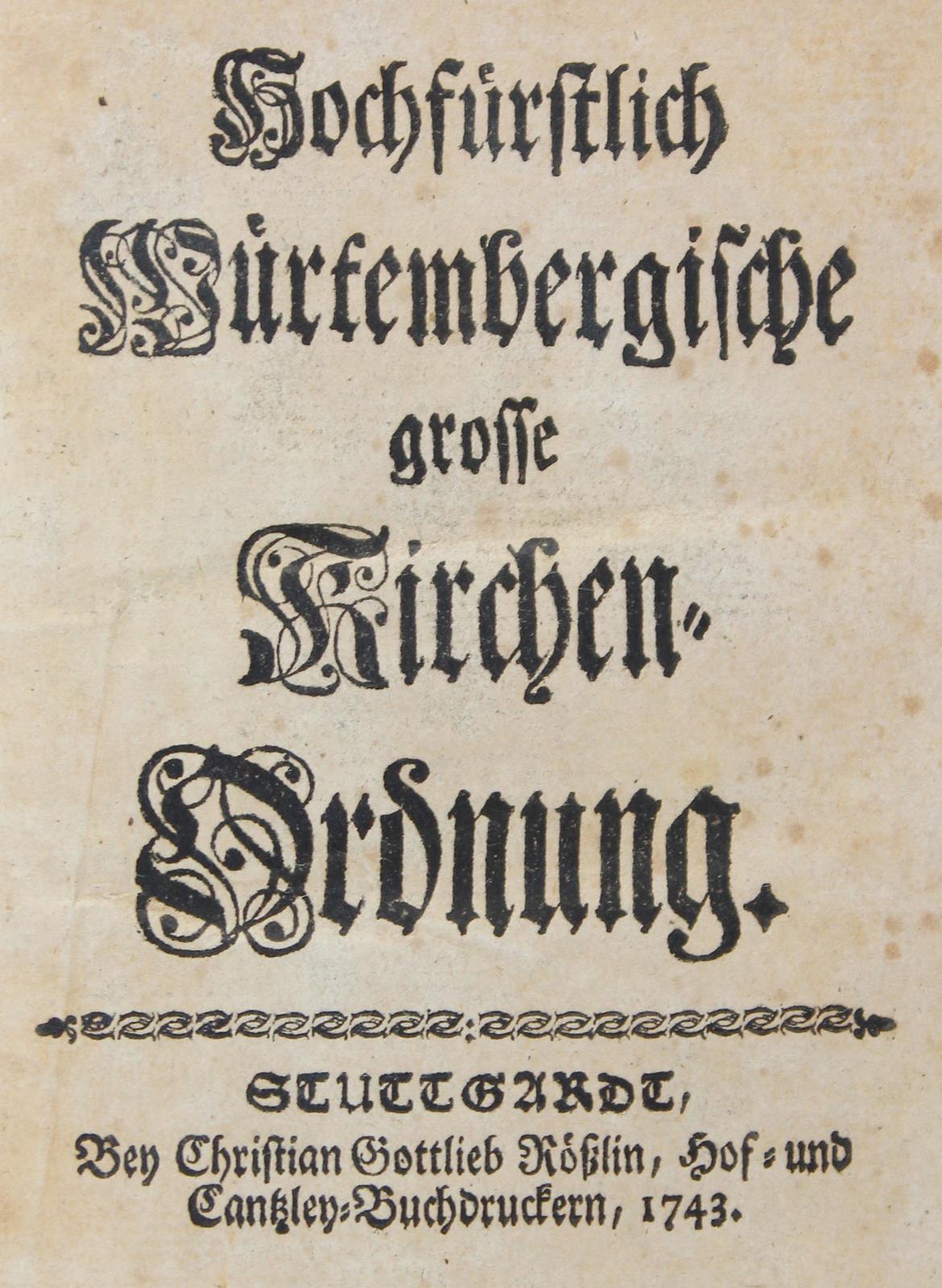 Hochfürstlich Würtembergische | Bild Nr.1