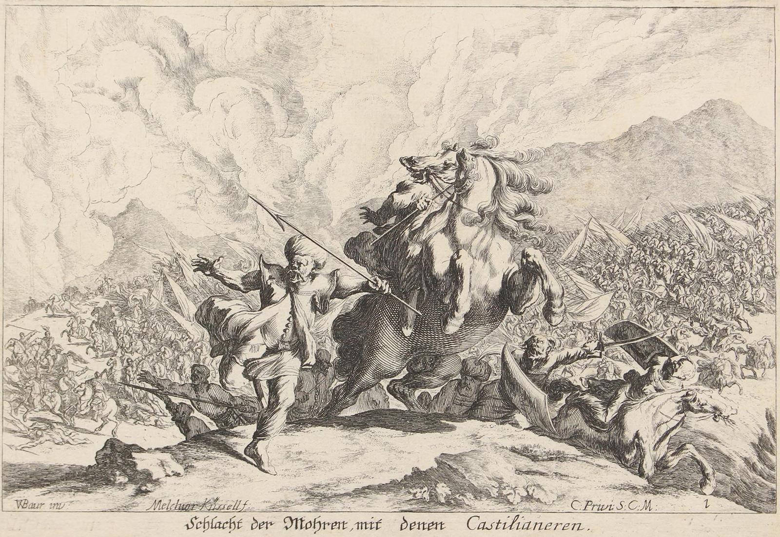 Schlacht der Mohren mit denen Castilianeren. | Bild Nr.1