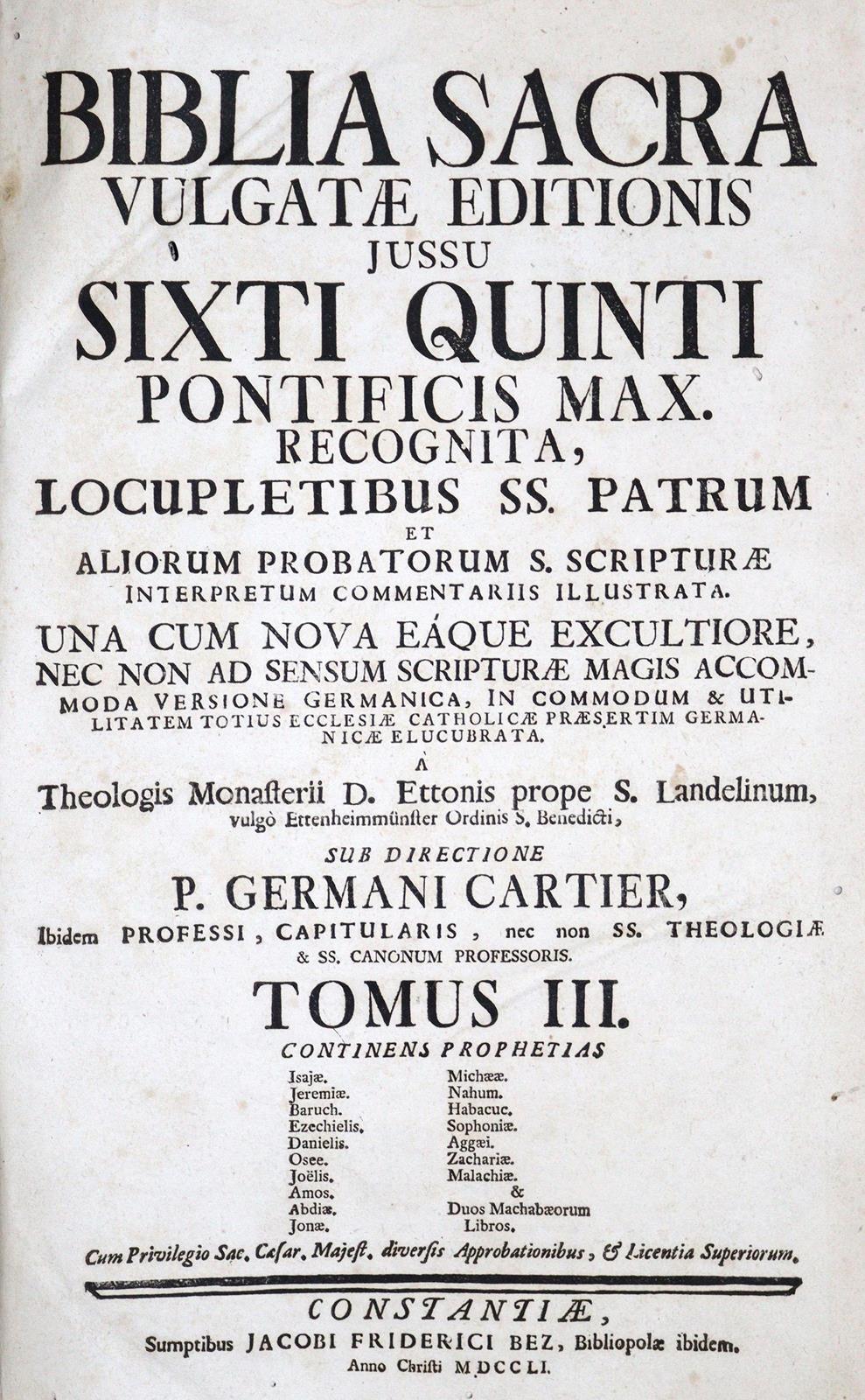 Biblia latino-germanica. | Bild Nr.1