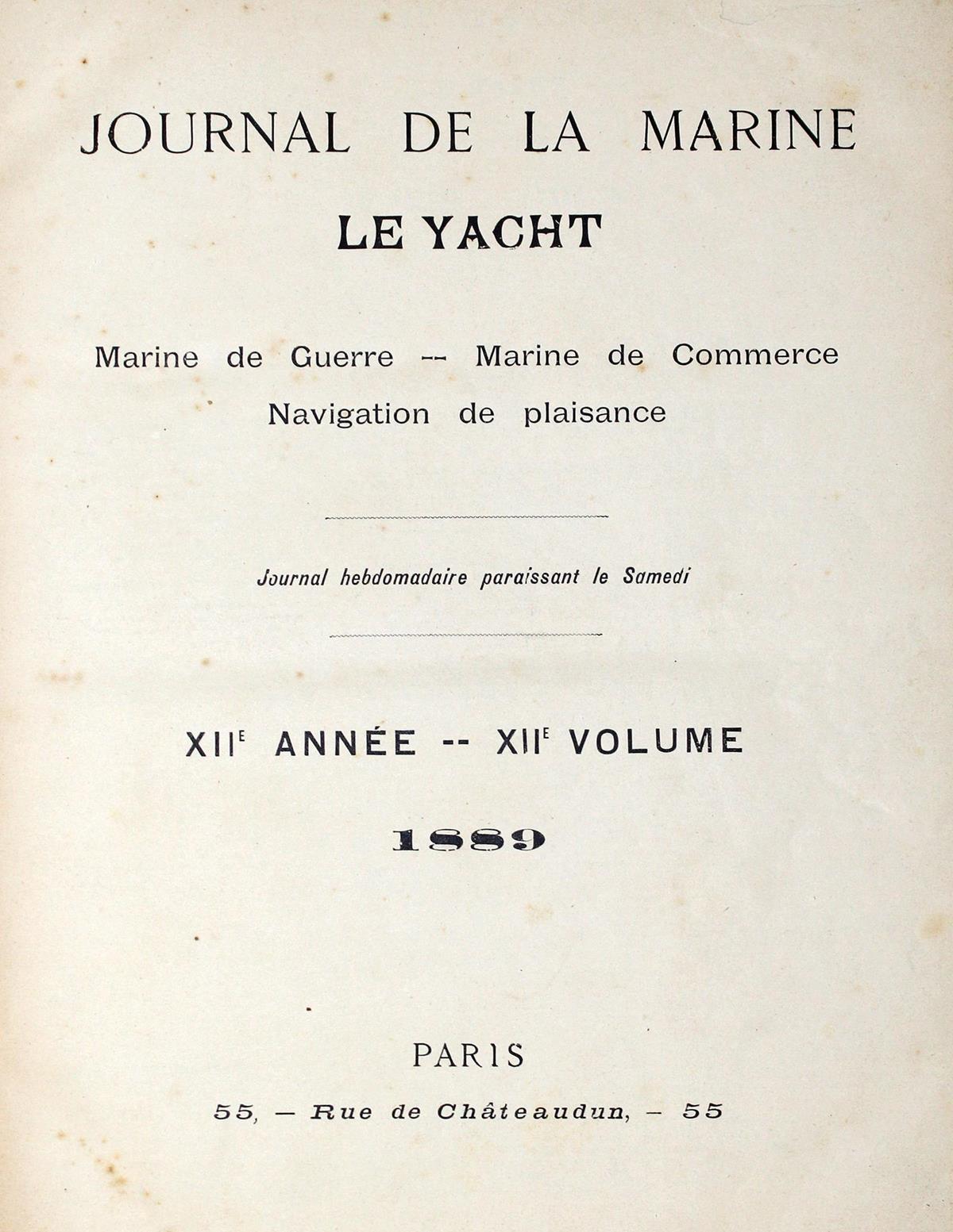 Yacht, Le. | Bild Nr.1