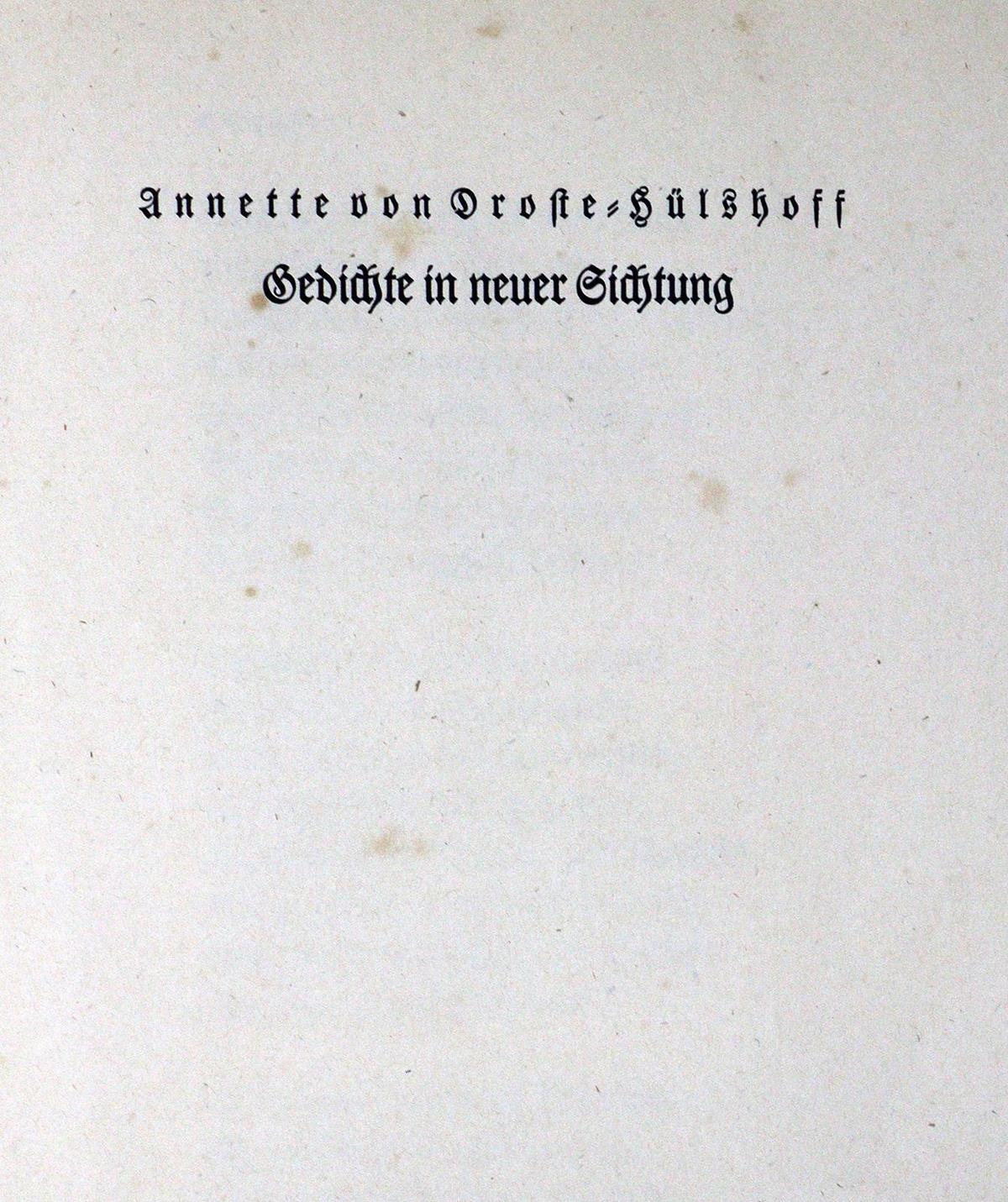 Droste-Hülshoff,A.v. | Bild Nr.1