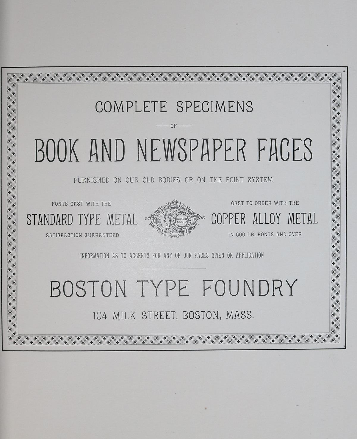 Boston Type Foundry. | Bild Nr.1