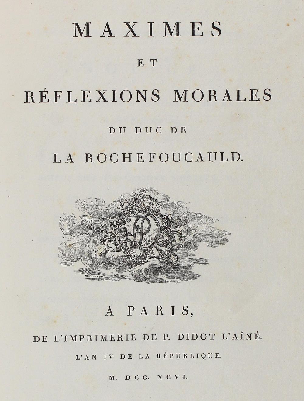 La Rochefoucauld,(F.de). | Bild Nr.1