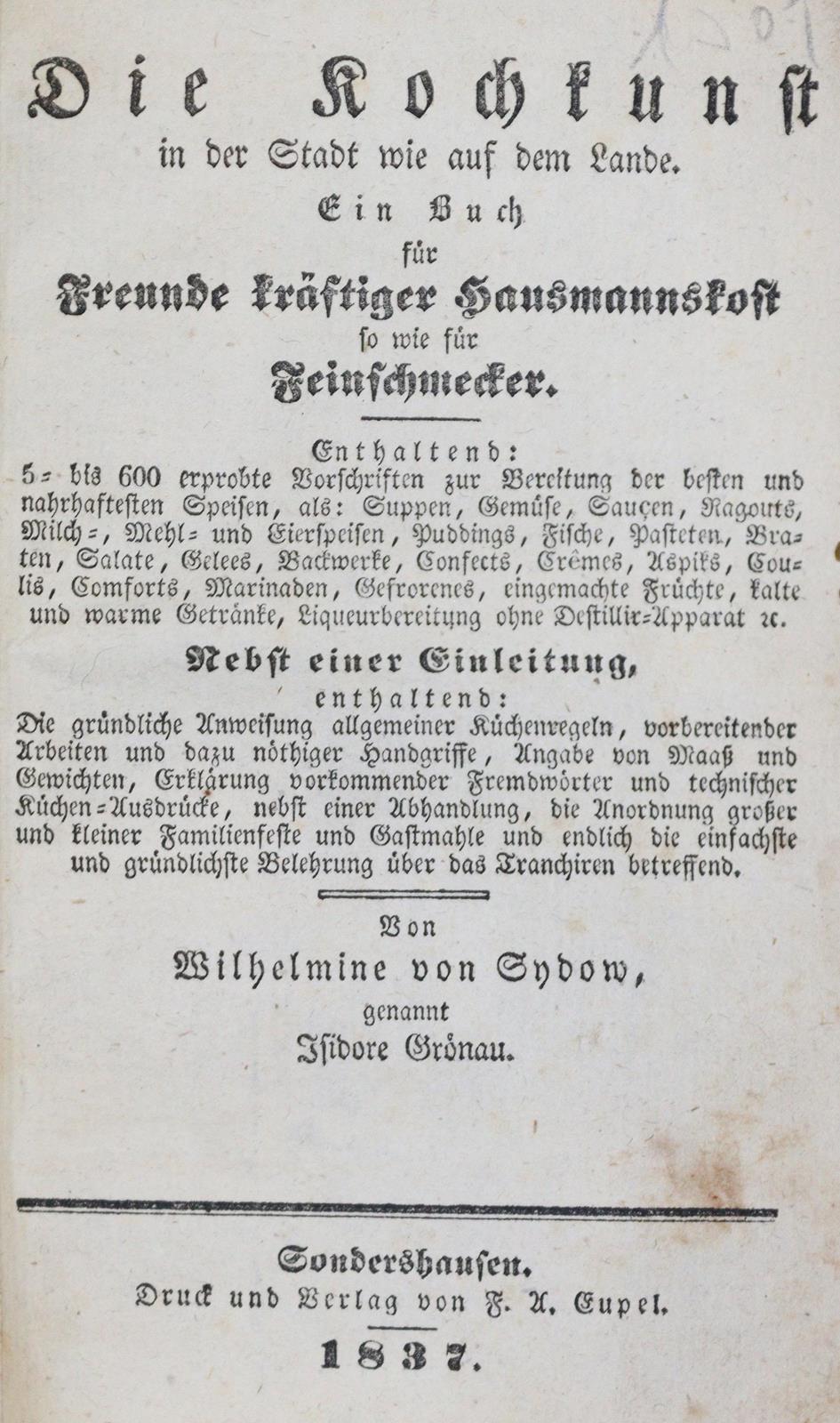 Sydow,W.v. (gen. Isidore Grönau). | Bild Nr.1
