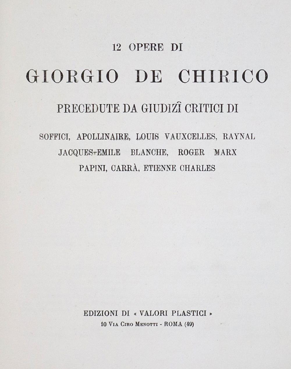 Chirico,G.de. | Bild Nr.1