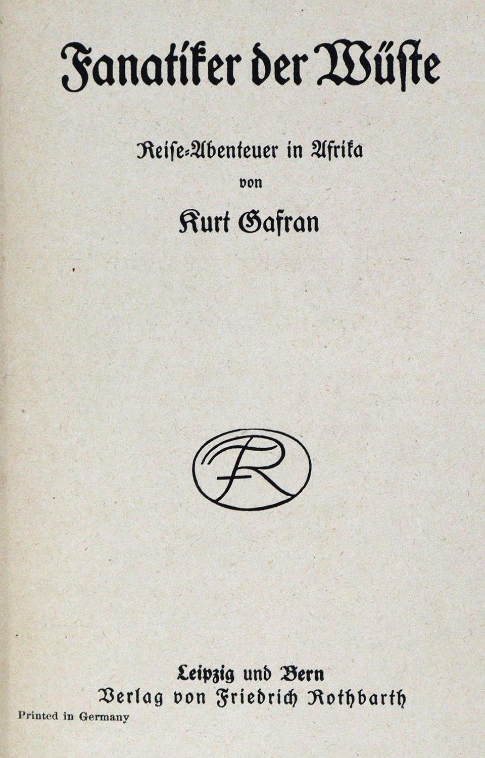 Gafran,K.v. (d.i. K.v.Gagern). | Bild Nr.1