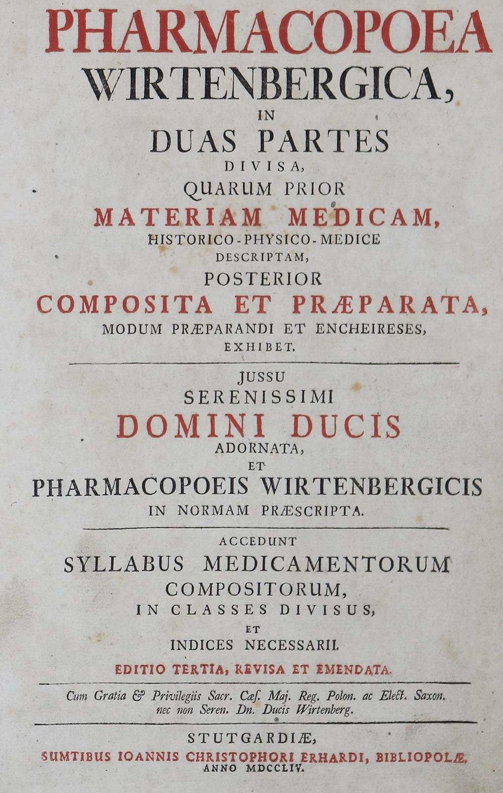 Pharmacopoca Wirtenbergica ... | Bild Nr.2