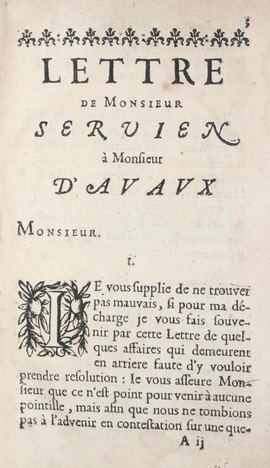 Avaux,C.de Mesmes. u. A.de Sable Servien. | Bild Nr.1