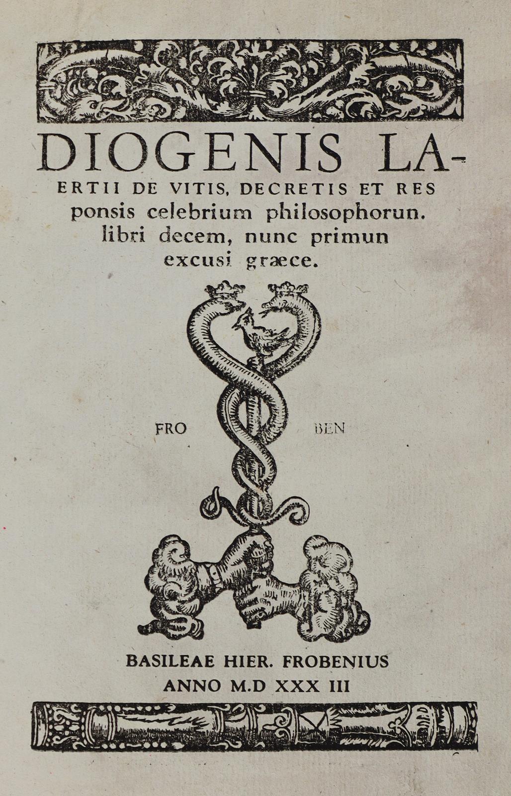 Diogenes Laertius. | Bild Nr.1