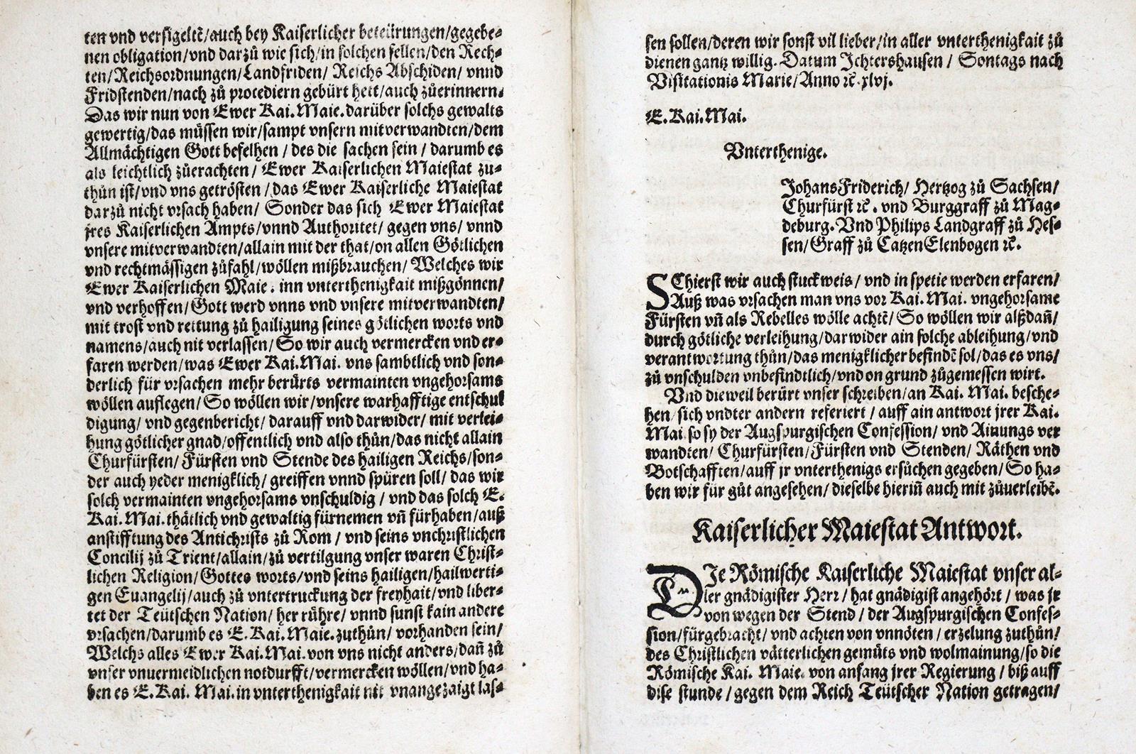 Johann Friedrich I. Kurfürst v. Sachsen u. Philipp v. Hessen. | Bild Nr.2