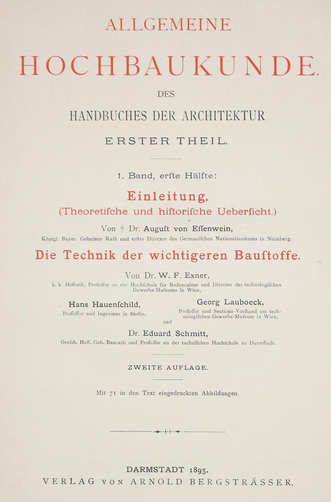 Handbuch der Architektur. | Bild Nr.3