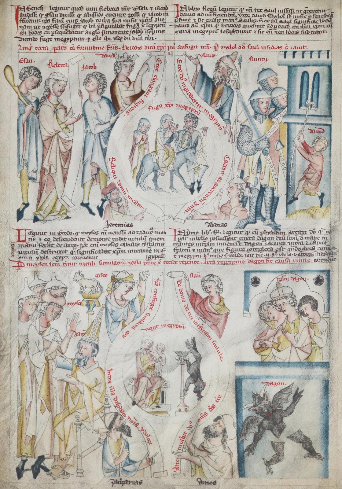 Wiener Biblia Pauperum, Die. | Bild Nr.1