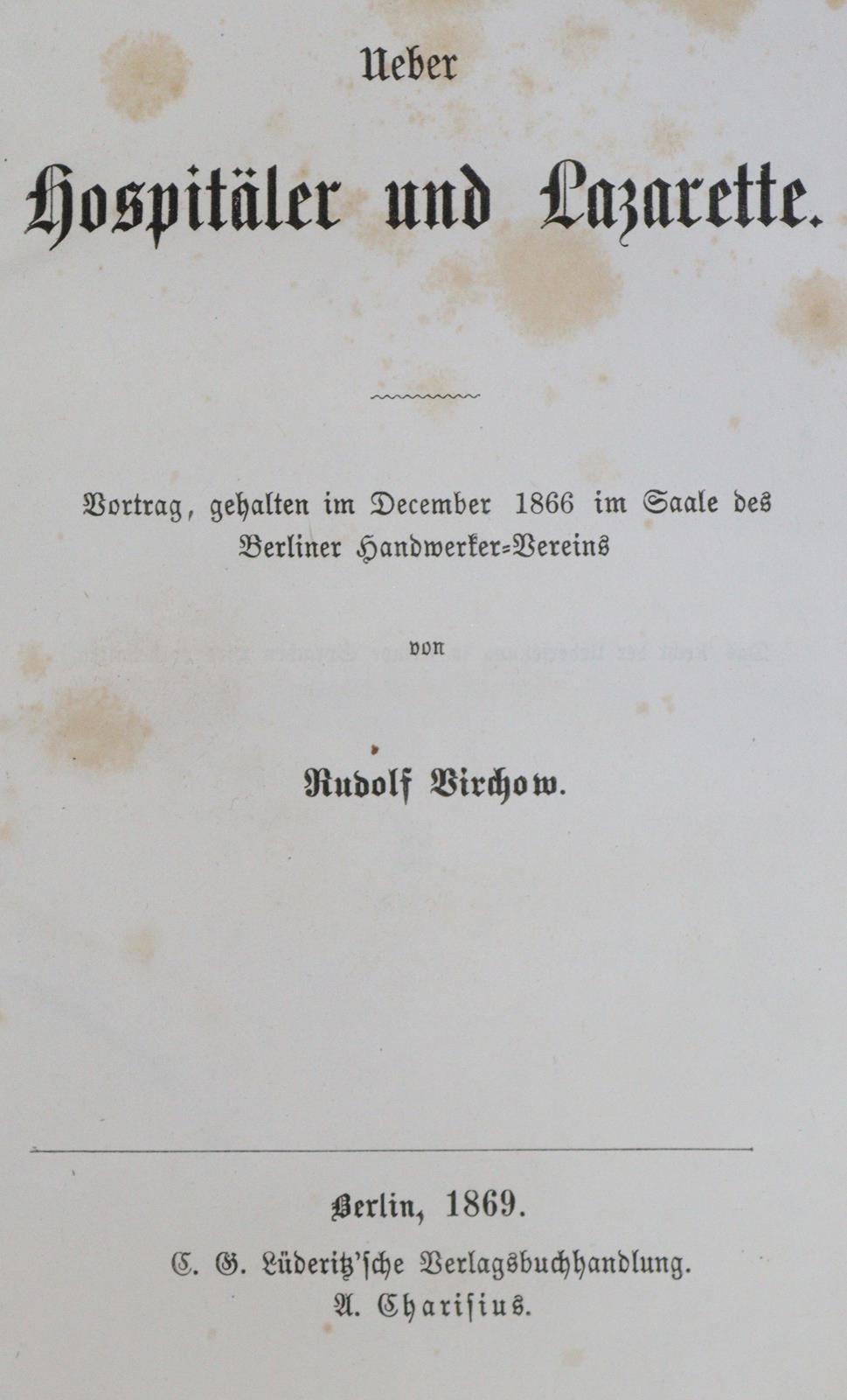 Virchow,R. u. F.v.Holtzendorff (Hrsg.). | Bild Nr.1