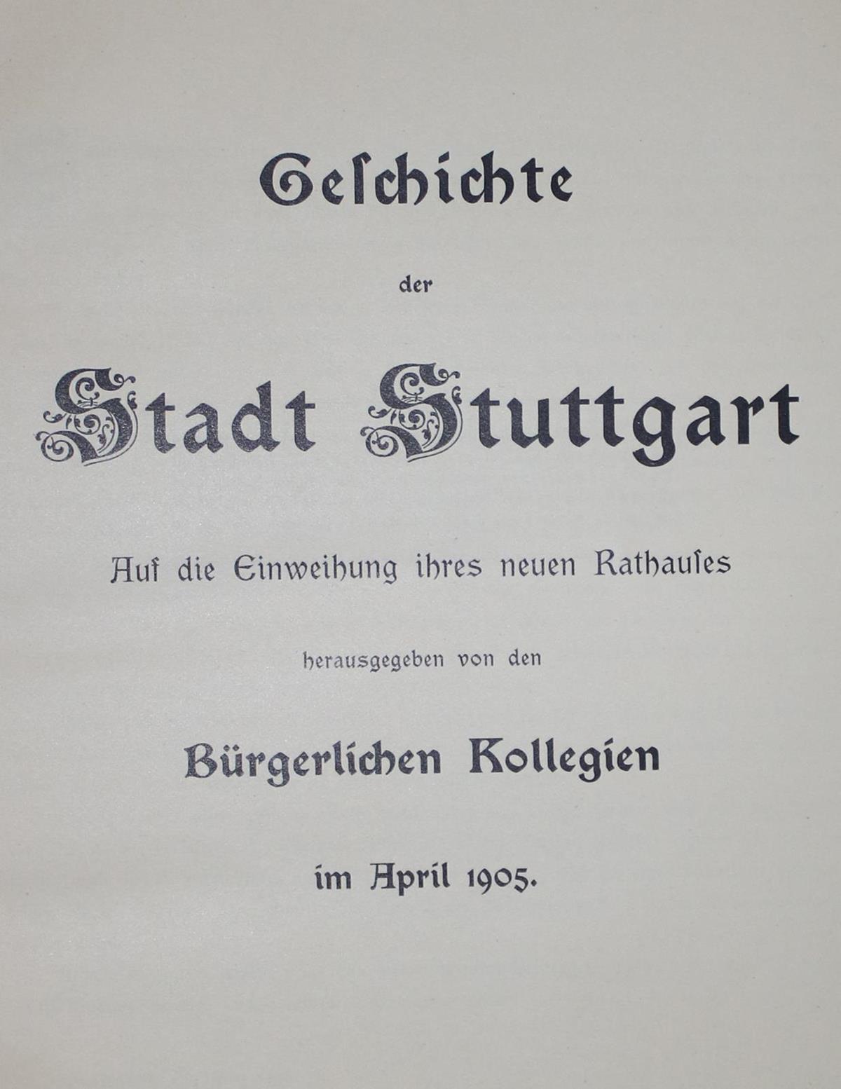 Geschichte der Stadt Stuttgart. | Bild Nr.2