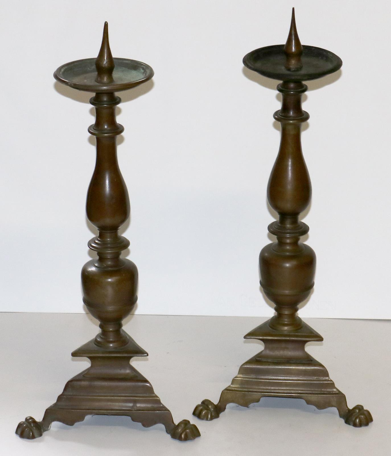 Paar Bronzeleuchter, | Bild Nr.2