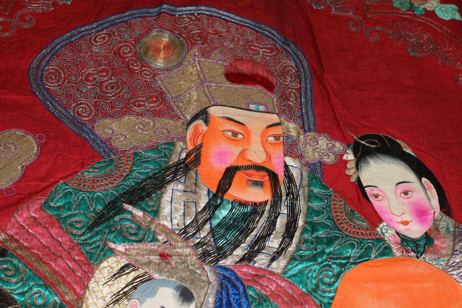 Fu, Lu, Shou Sanxing Wandbehang. | Bild Nr.2