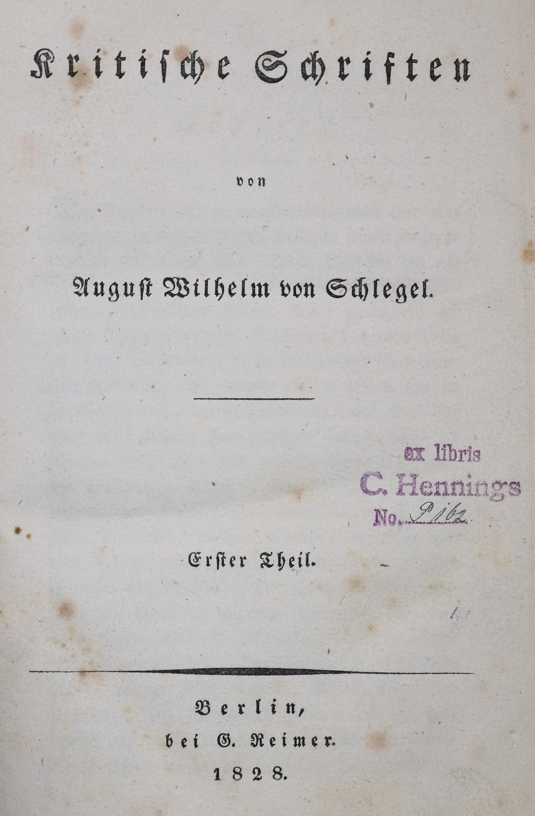 Schlegel,A.W.v. | Bild Nr.1