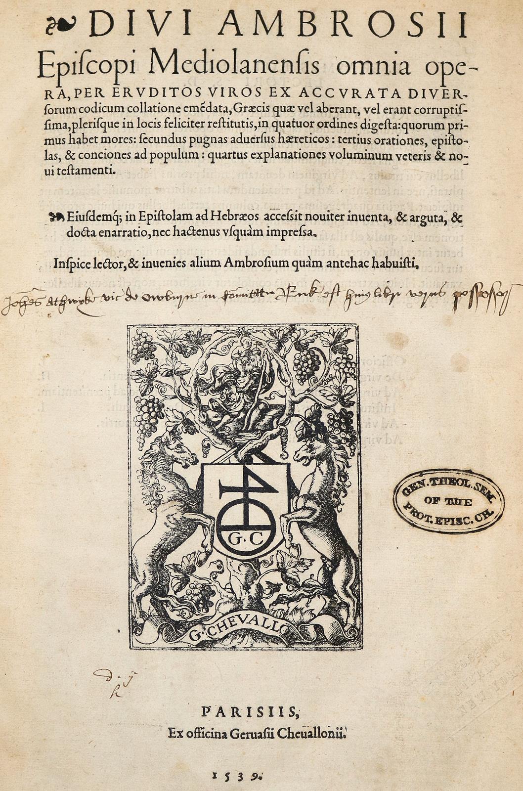 Ambrosius,A. | Bild Nr.1