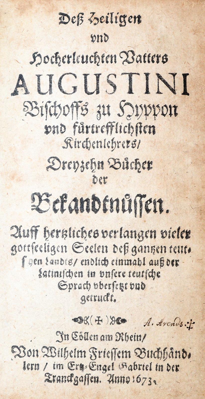 Augustinus,A. | Bild Nr.1