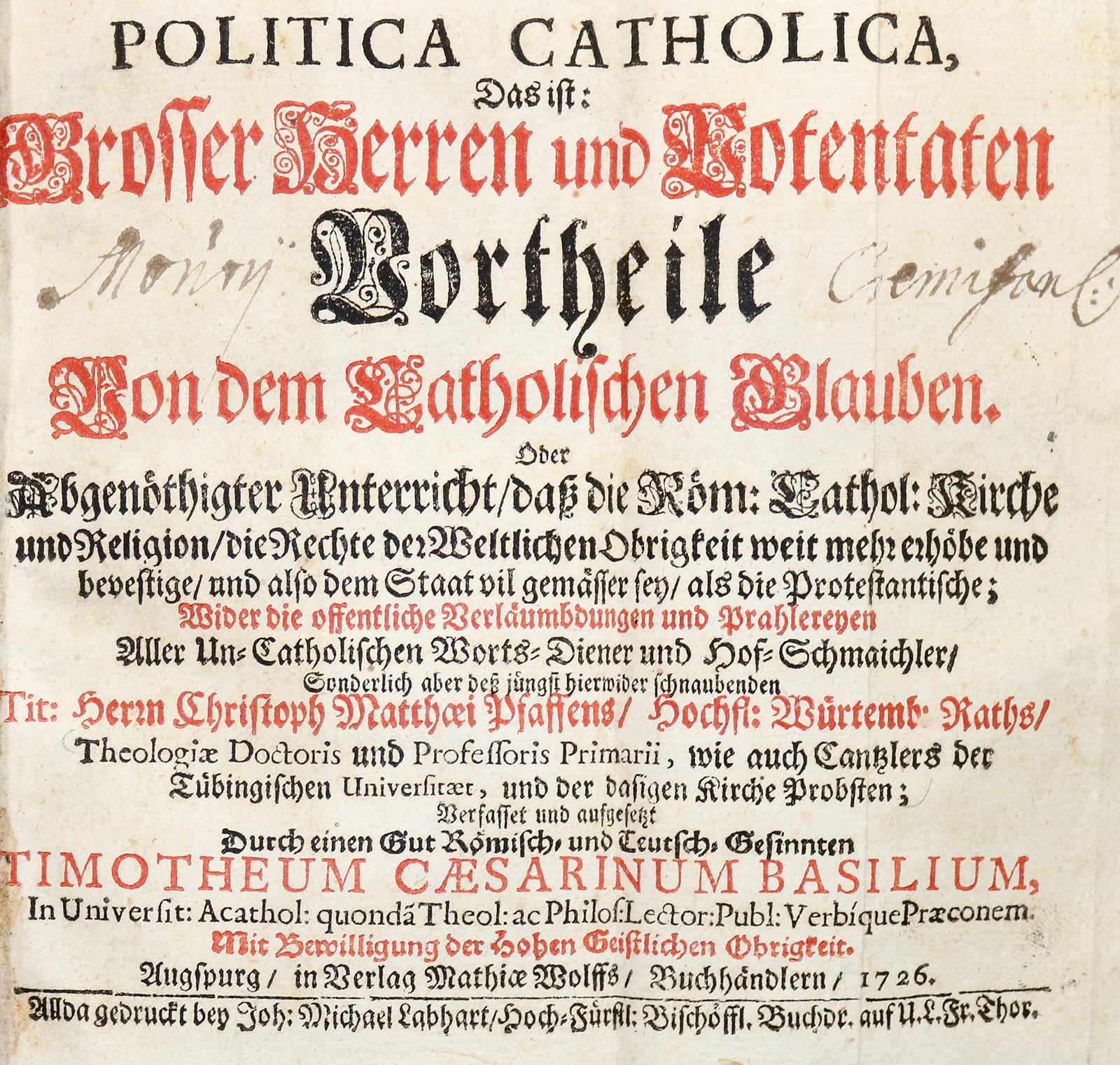 Basilius,T.C. (Pseud. J.D.Kuttge). | Bild Nr.1