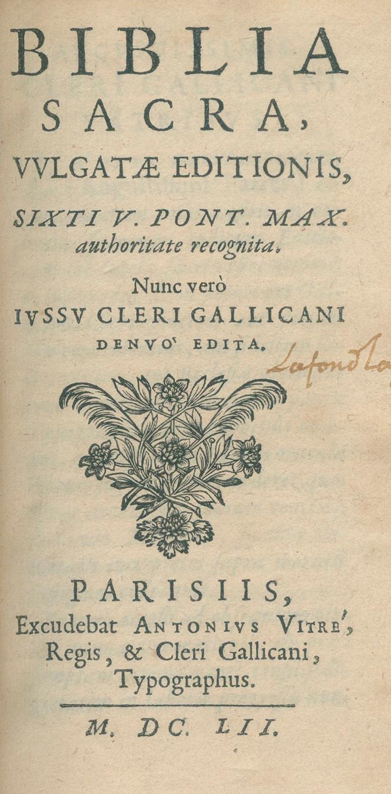 Biblia latina. | Bild Nr.1