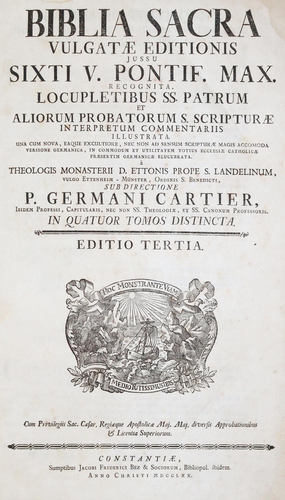 Biblia latina. | Bild Nr.1