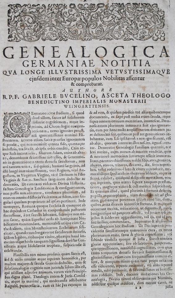 Bucelinus,G. | Bild Nr.1