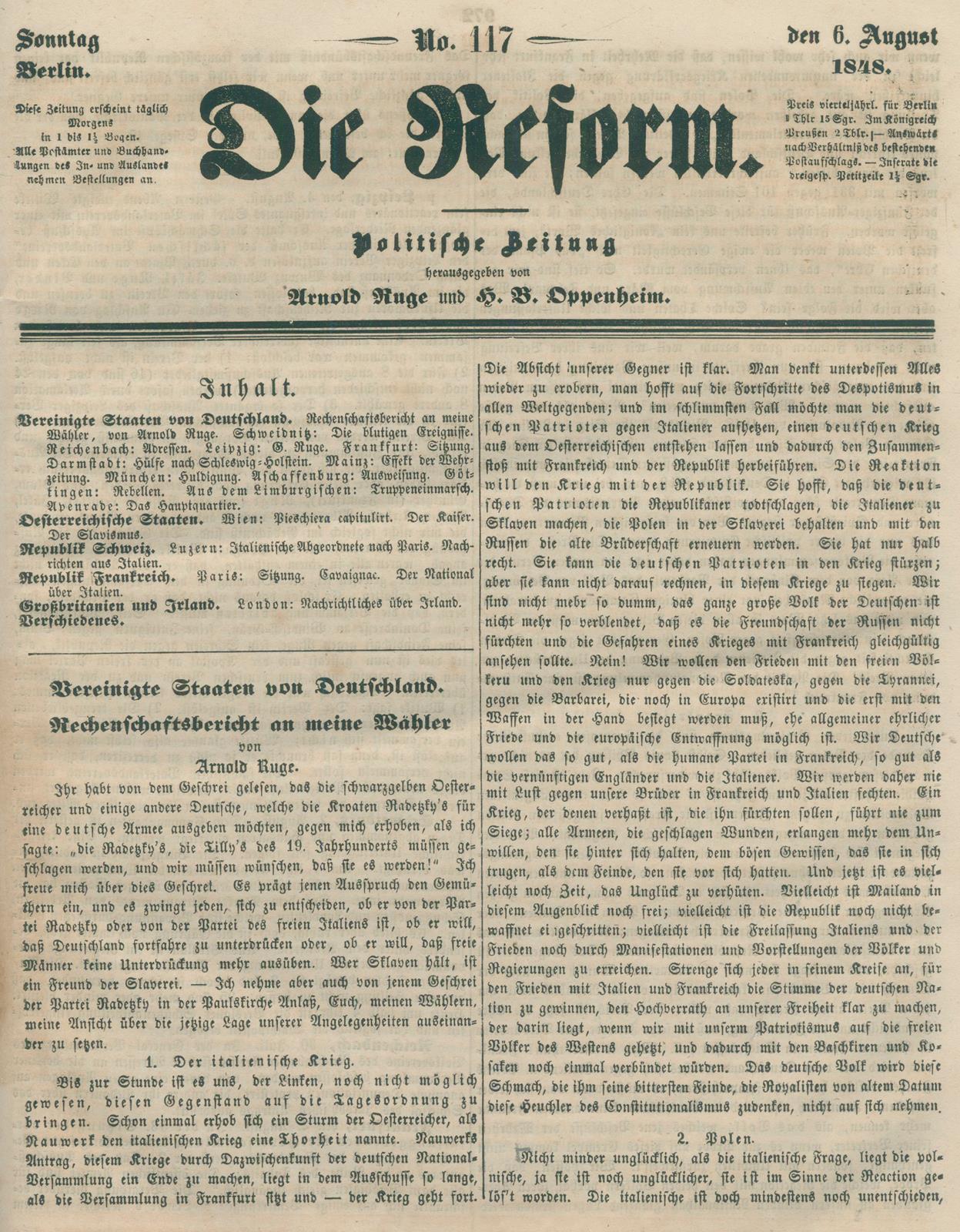 Reform, Die. | Bild Nr.2