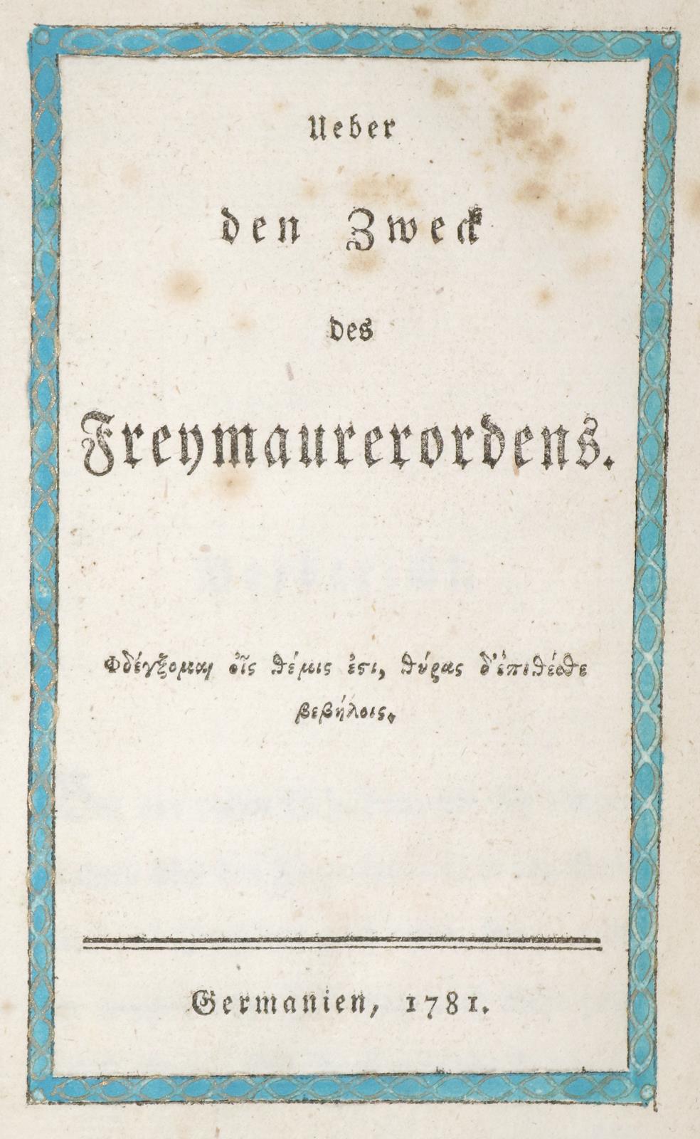 Freimaurer - Sammlung | Bild Nr.2