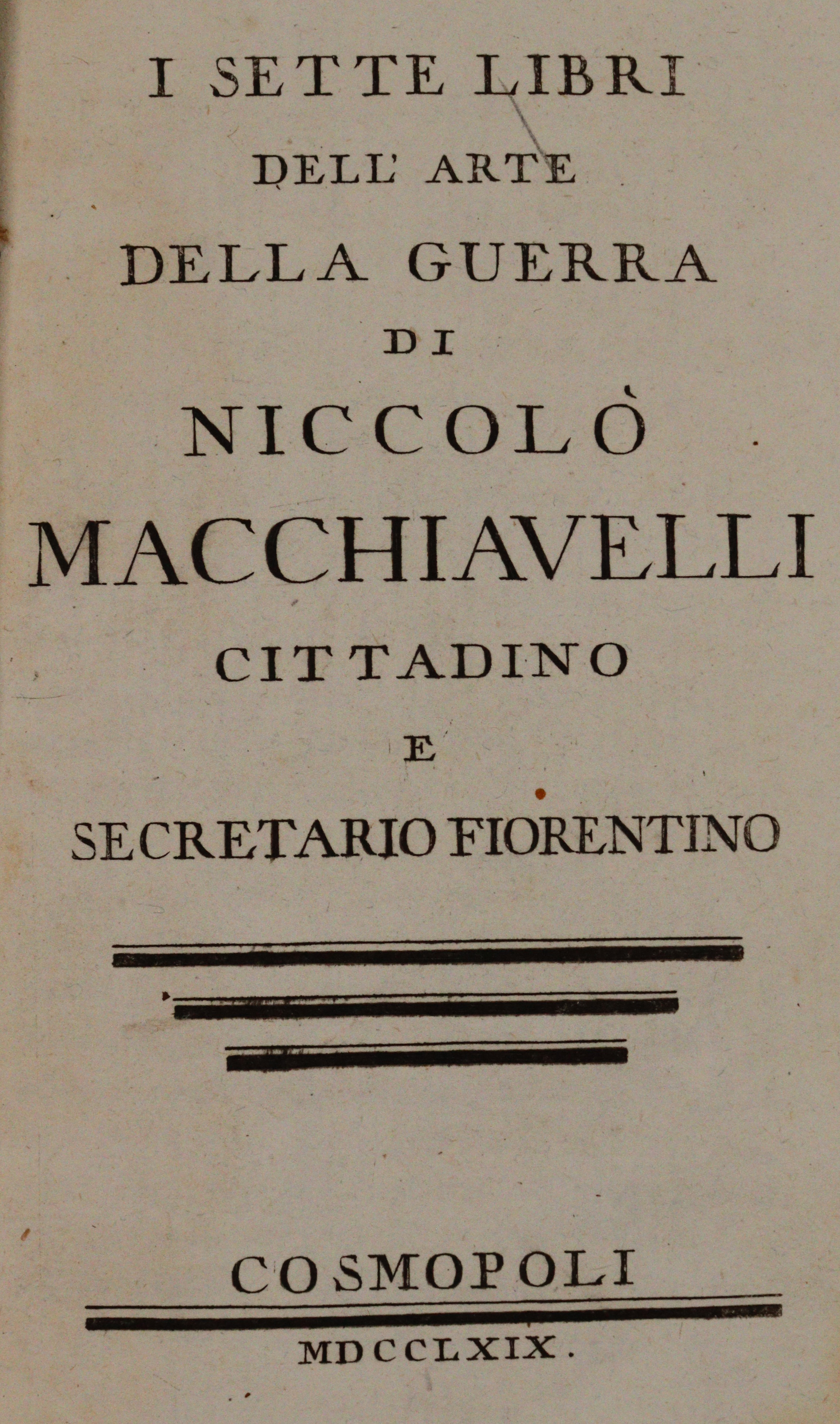 Machiavelli,N. | Bild Nr.1