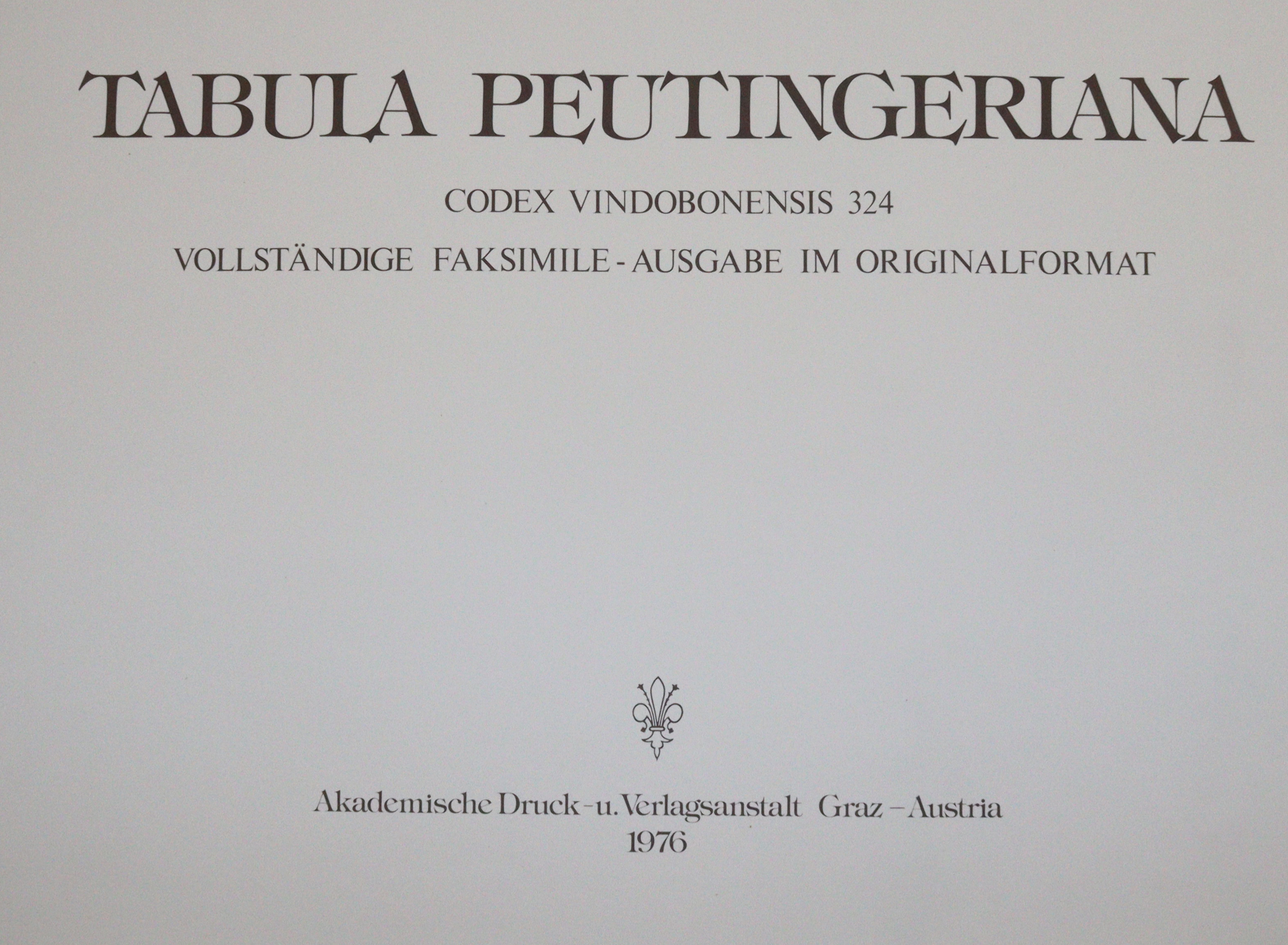 Tabula Peutingeriana. | Bild Nr.1