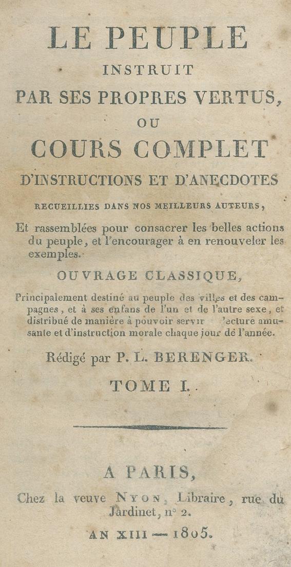 Berenger,P.L. (Hrsg.). | Bild Nr.1