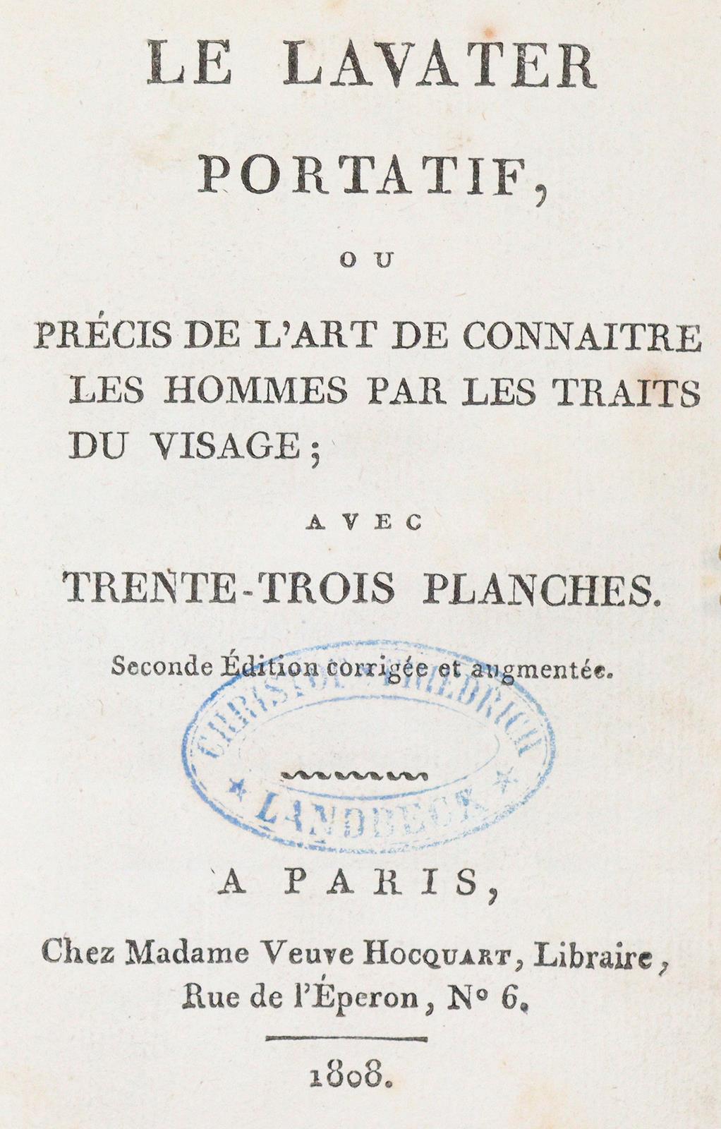 Lavater Portatif, Le, | Bild Nr.1