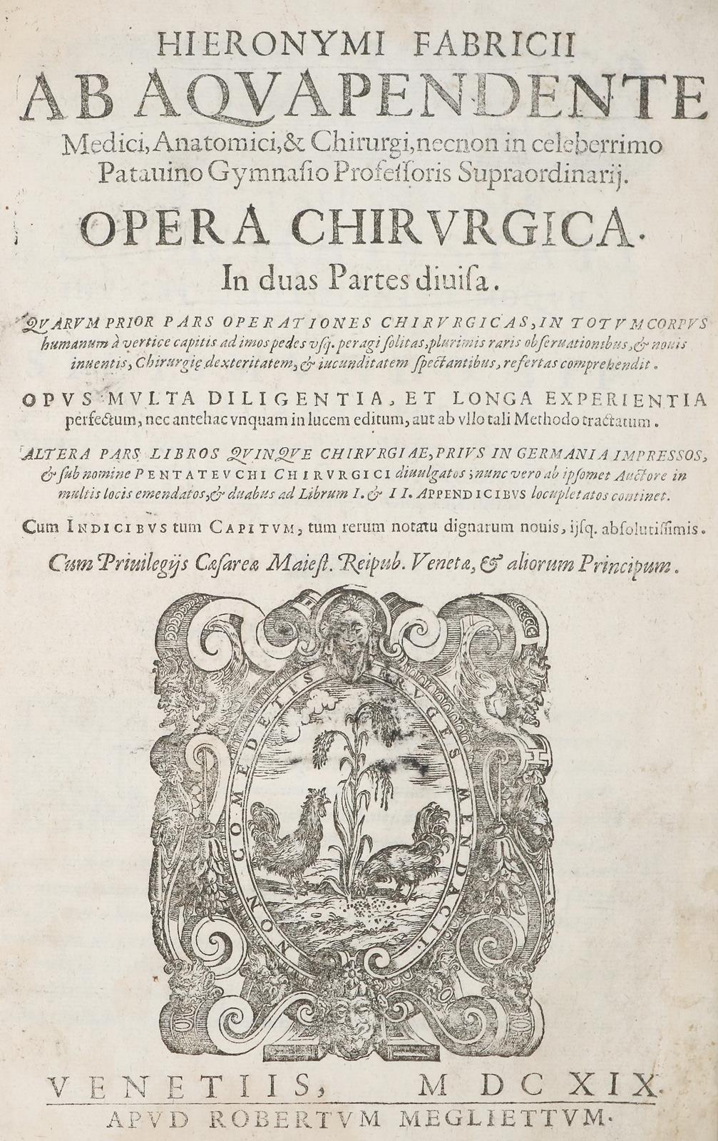 Fabricus ab Aquapendente Hieronymus. | Bild Nr.1