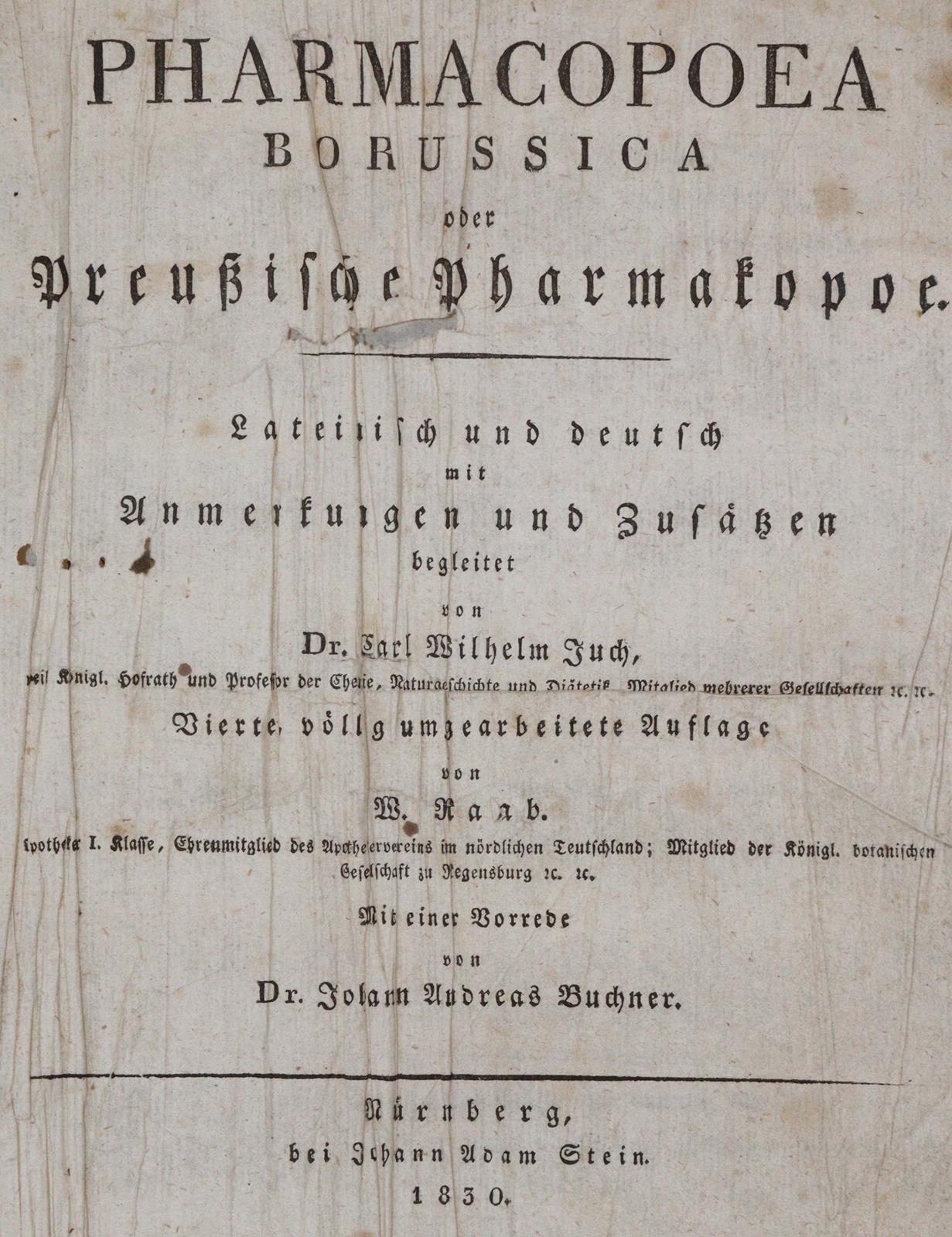 Pharmacopoea Badensis. | Bild Nr.1