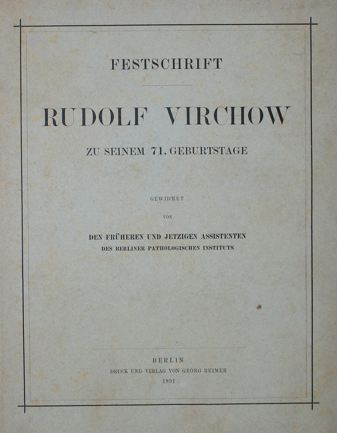 Virchow,R. | Bild Nr.1