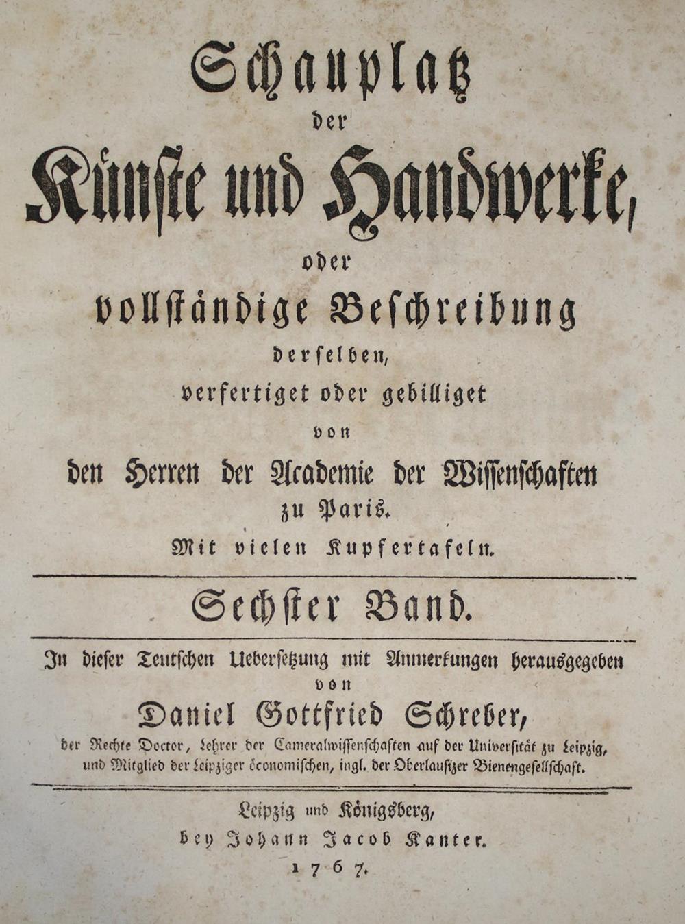 Justi,J.H.G.v. u. D.G.Schreber. | Bild Nr.1