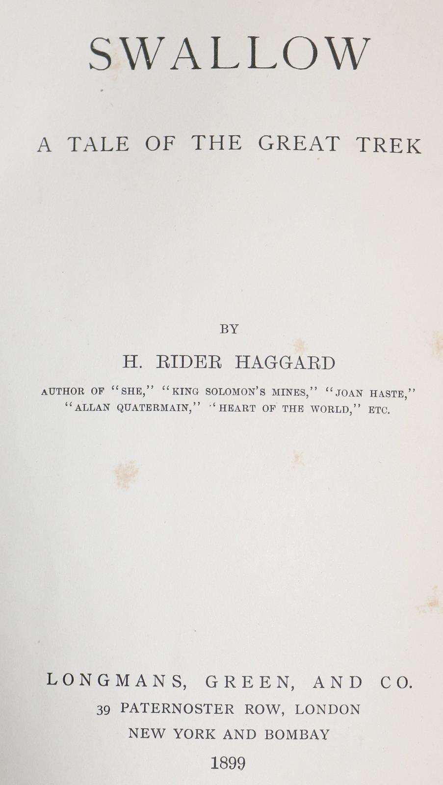 Haggard,H.R. | Bild Nr.2