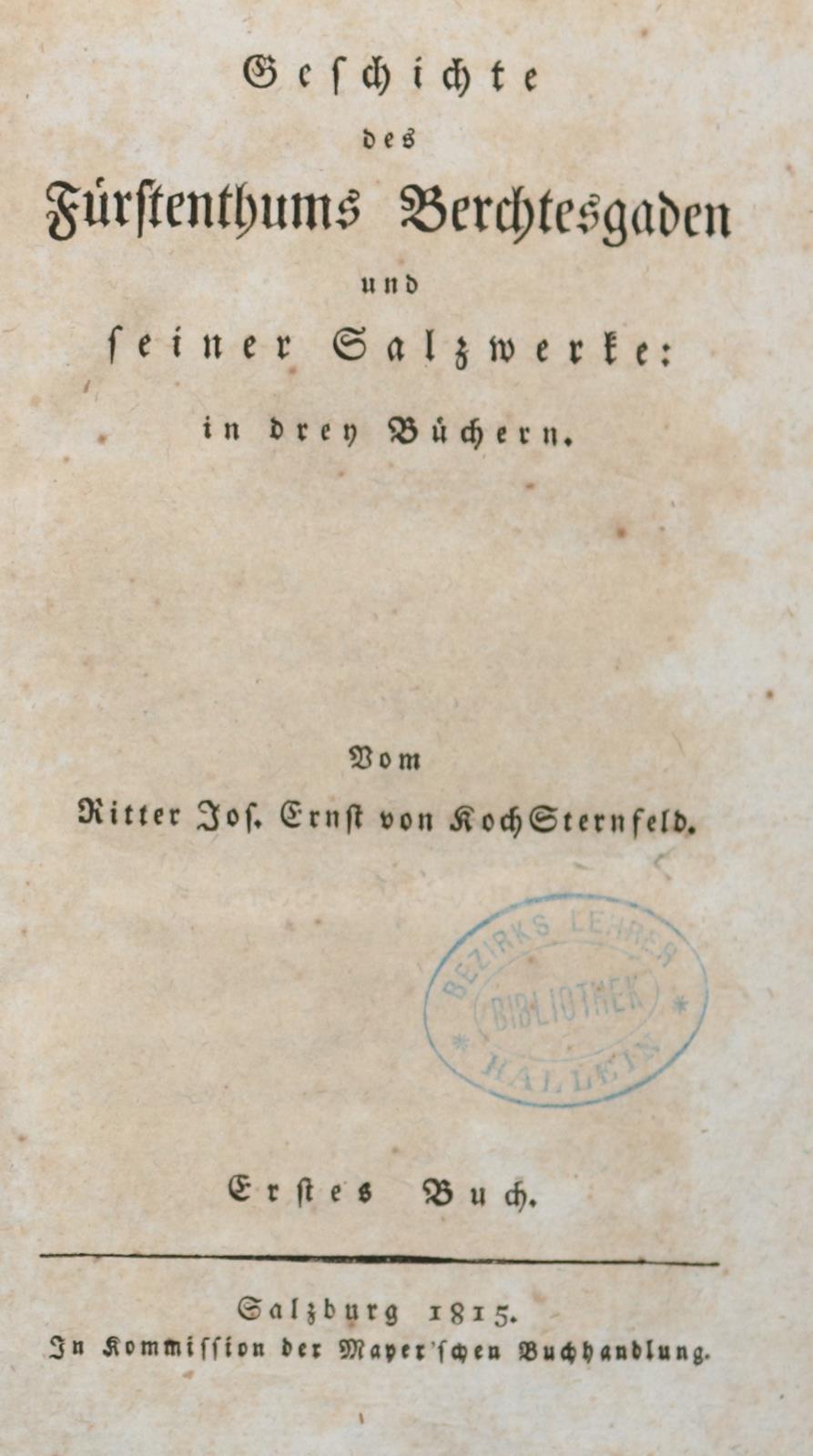 Koch-Sternfeld,J.E.v. | Bild Nr.1