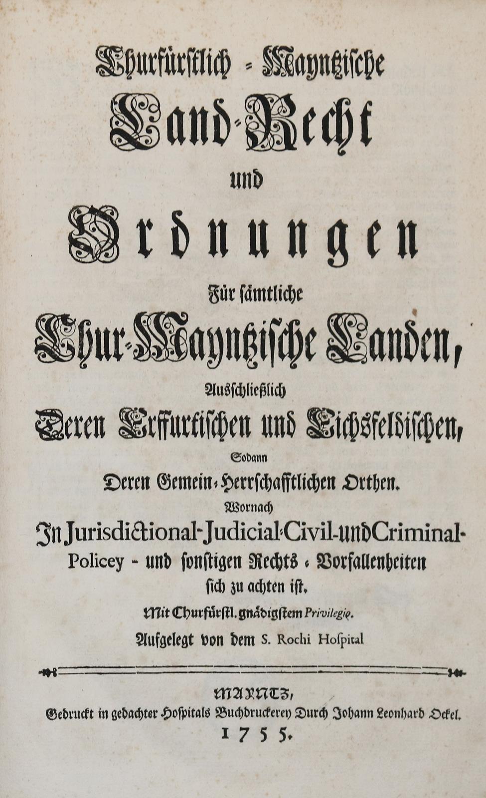 Churfürstlich-Mayntzische | Bild Nr.1