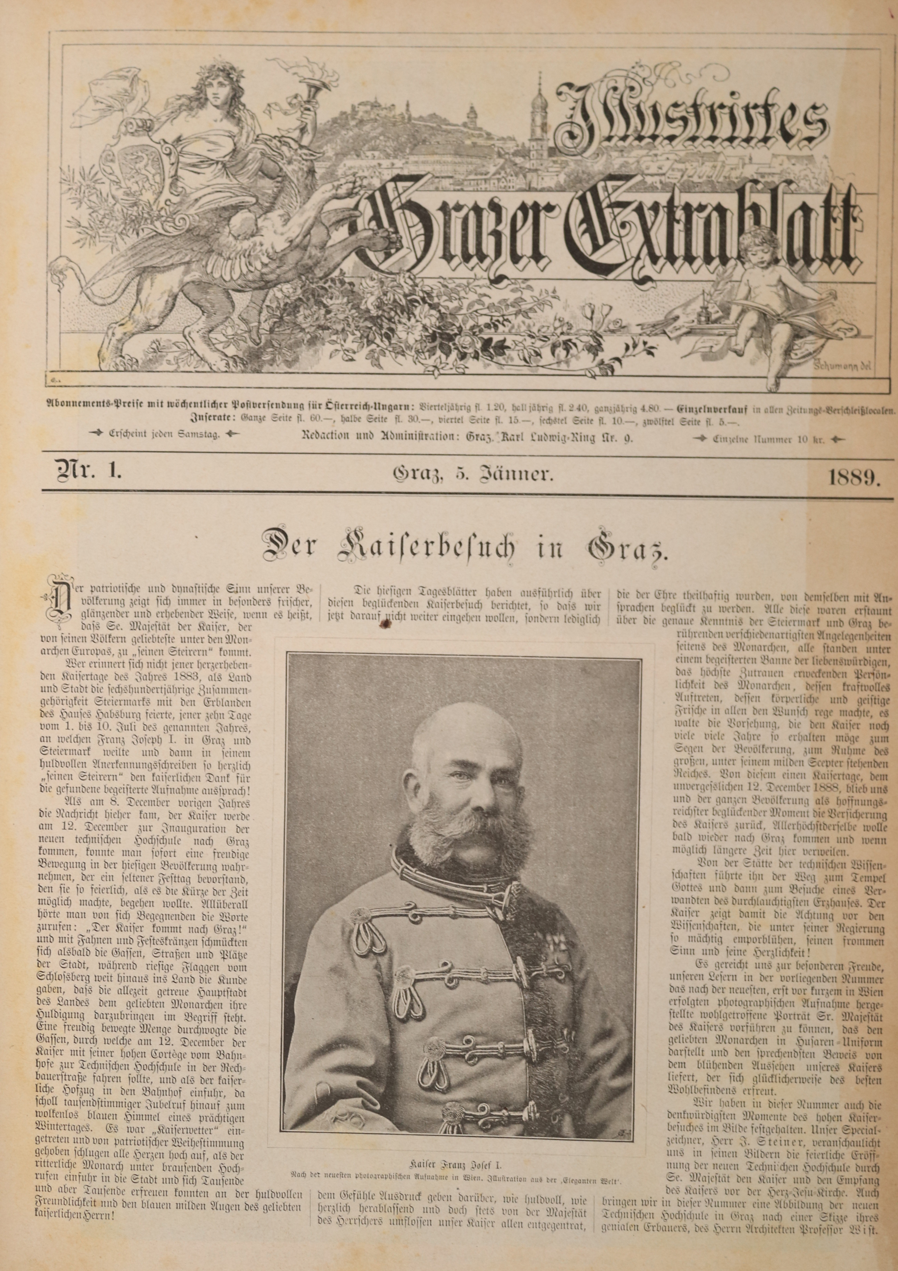 Illustrirtes Grazer Extrablatt. | Bild Nr.1