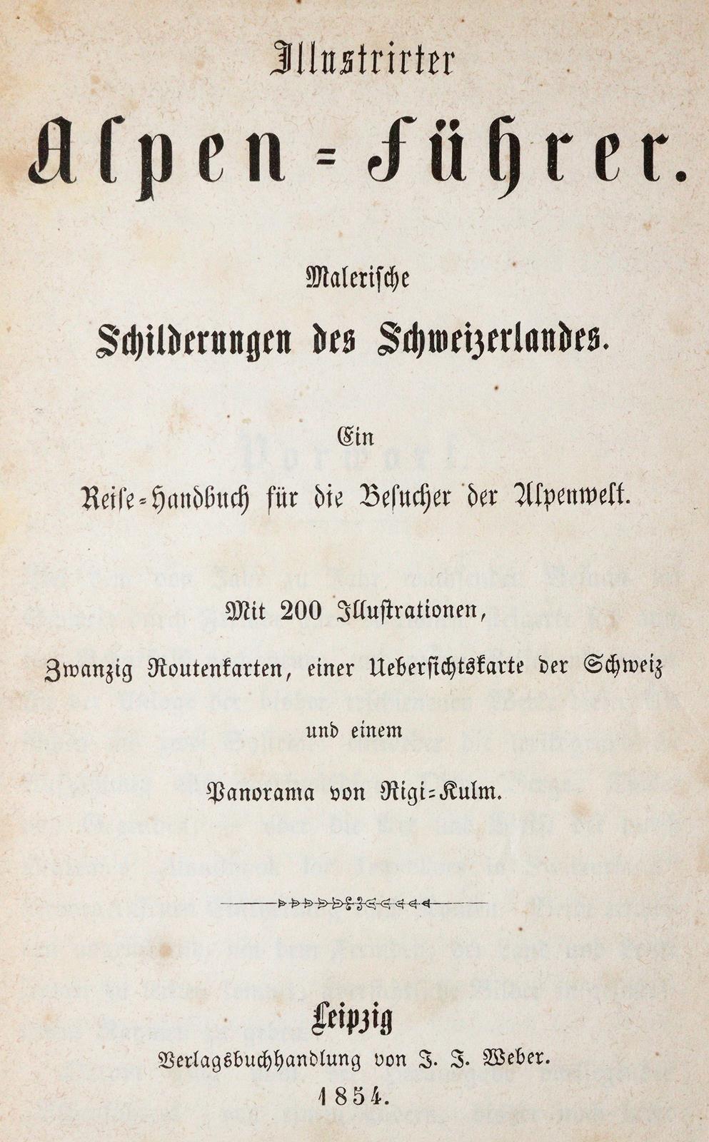 Illustrirter Alpen-Führer. | Bild Nr.1