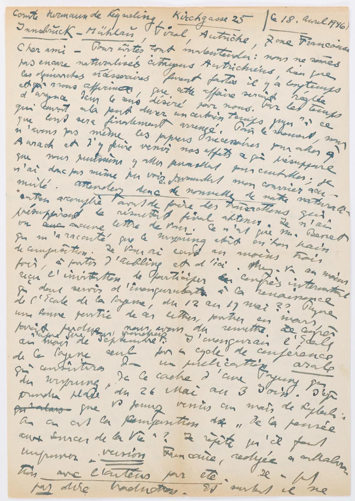 Keyserling, Hermann Graf von, | Bild Nr.2