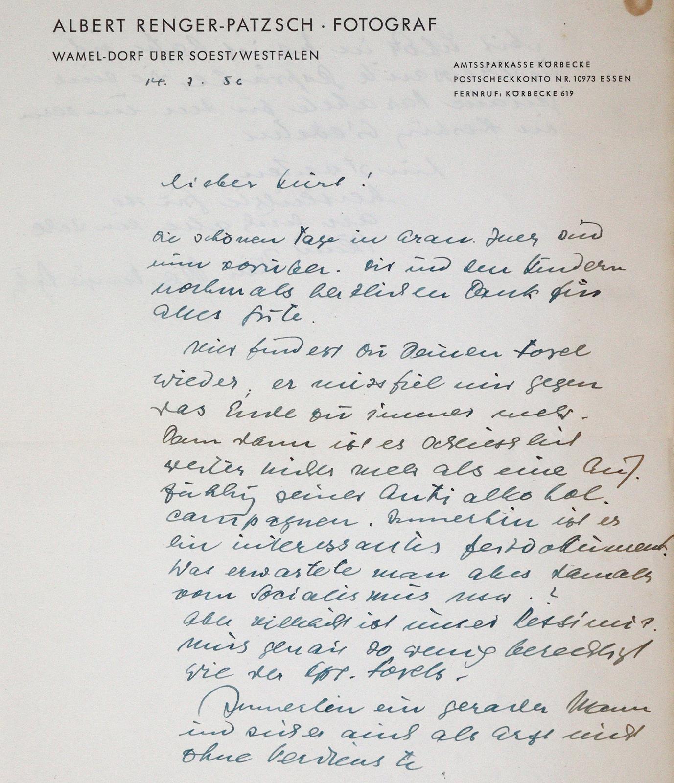 Renger-Patzsch, Albert, | Bild Nr.1