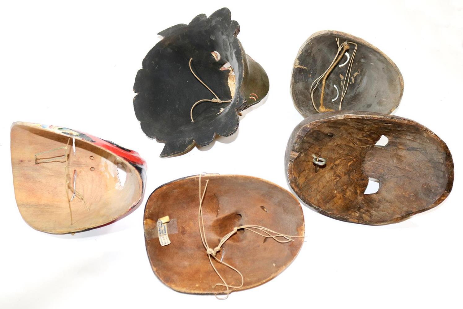 Java 5 Wayang-Masken. | Bild Nr.3