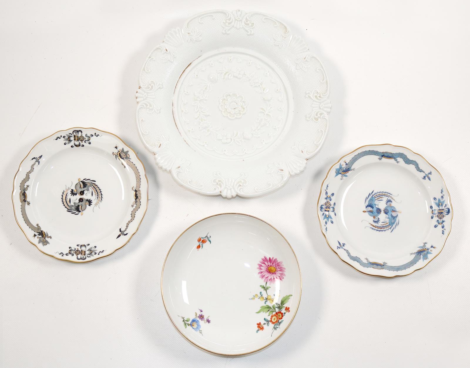Meissen vier Teller. | Bild Nr.1