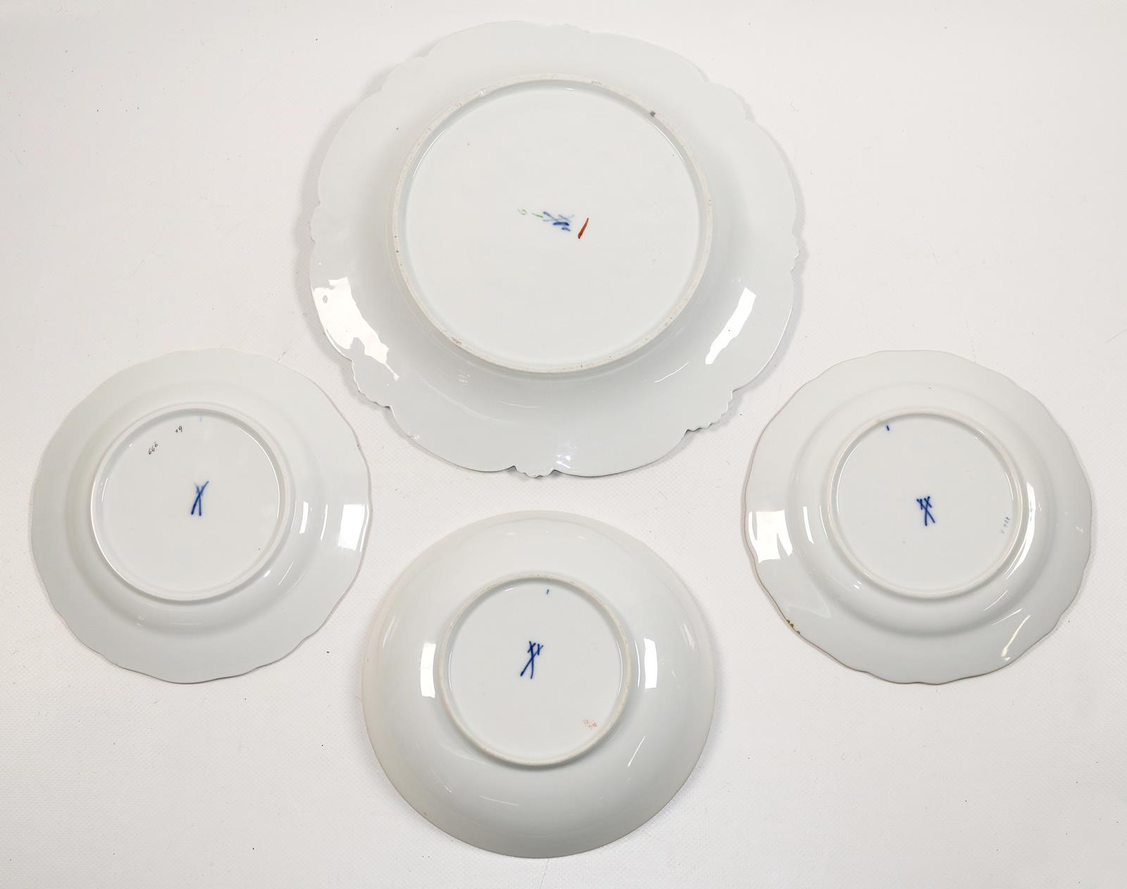 Meissen vier Teller. | Bild Nr.2