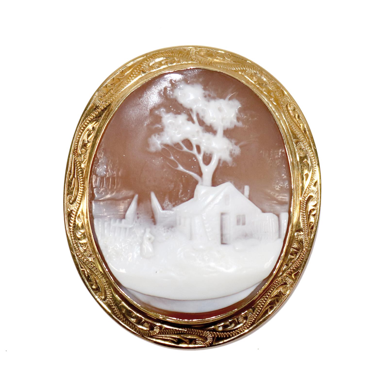 Muschelkamee in 585 GG | Bild Nr.1
