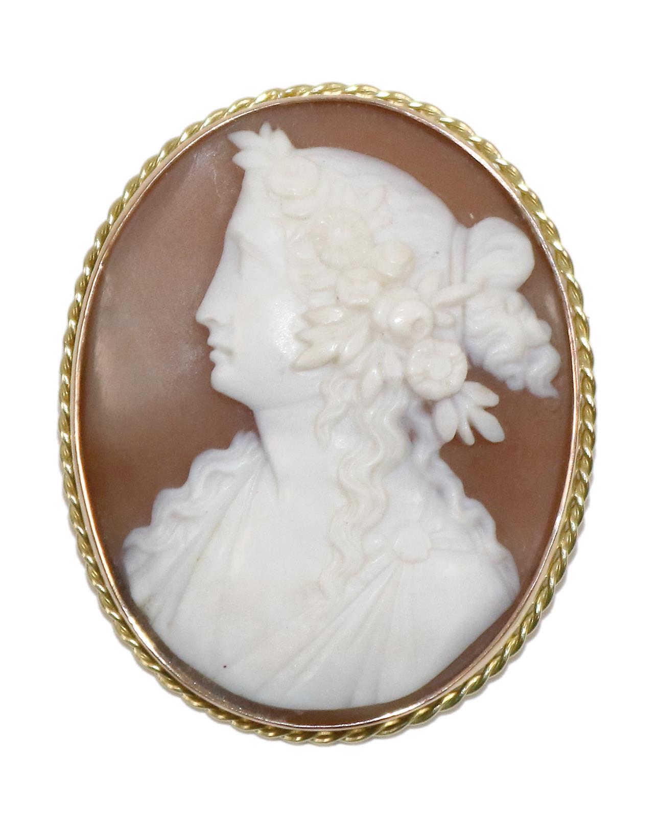 Muschelkamee in 585 GG | Bild Nr.1