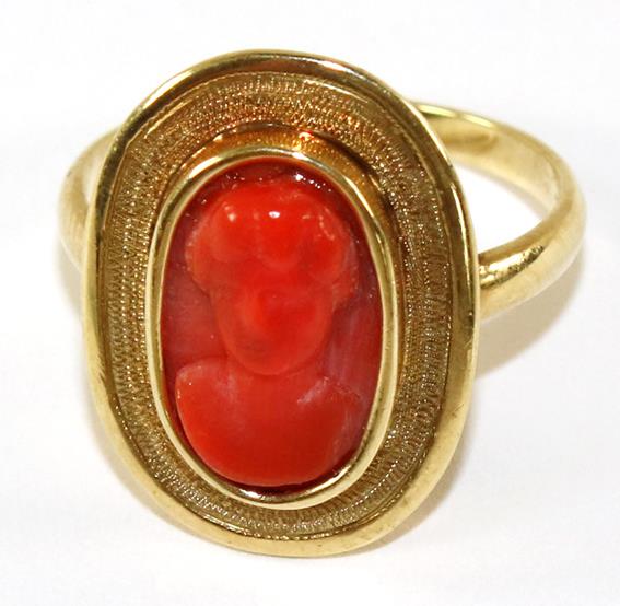 Antike Korallengemme | Bild Nr.1